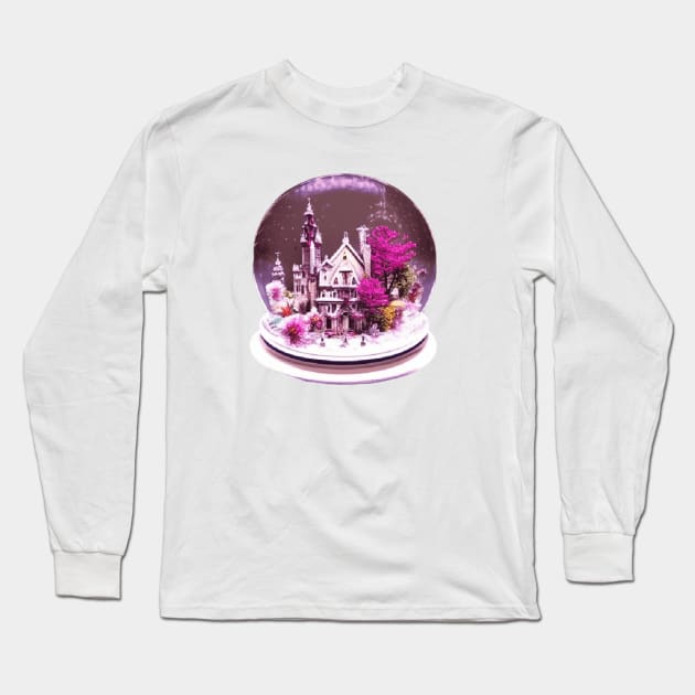 Purple snow globe Long Sleeve T-Shirt by 4Quarters